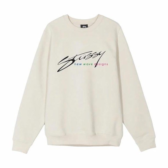 Stussy New Wave Designs Crew Sweatshirt