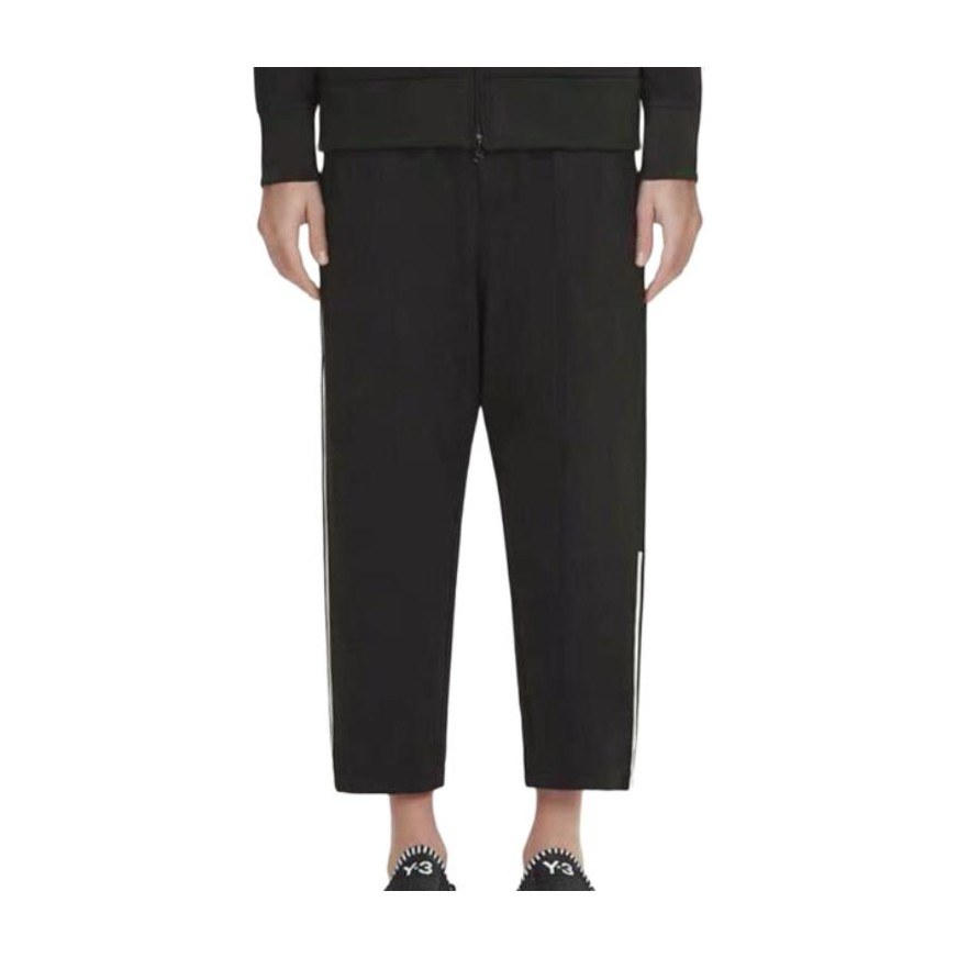 Y-3 Striped Relaxed Fit Pants Black