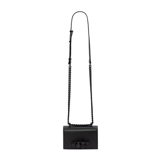 Alexander McQueen Jewelled Satchel Black