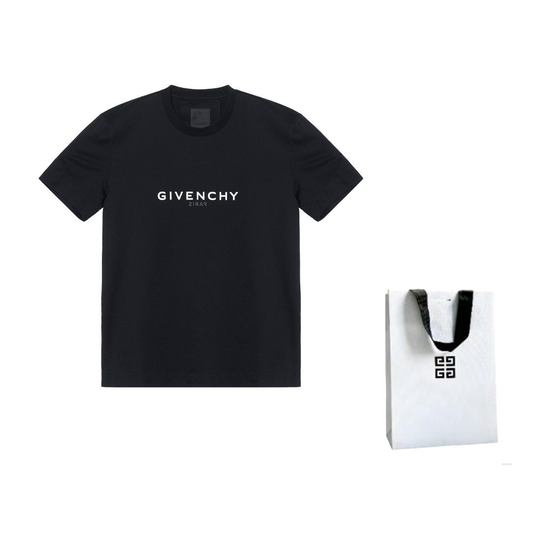 Givenchy SS21 Reverse Logo T-Shirt Black