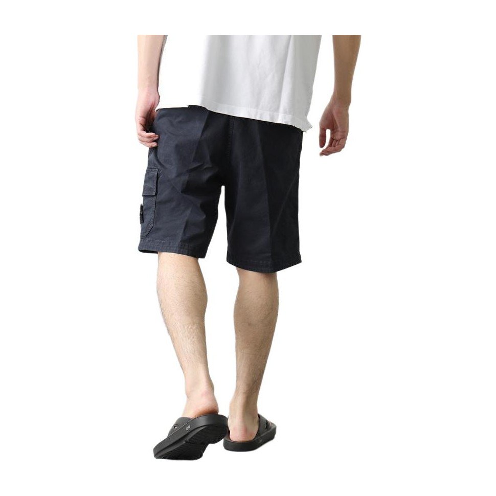 Stone Island Navy Blue Shorts