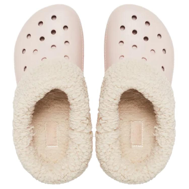 Crocs Classic Fuzz-Lined Clog Pink