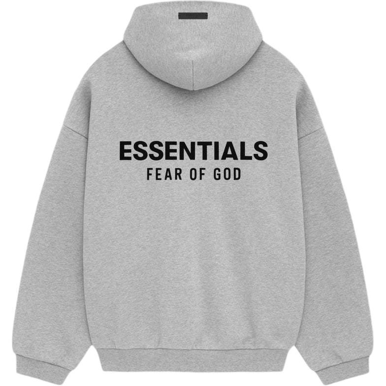 Fear of God Essentials FW24 Holiday Core Hoodie Light Mist Grey