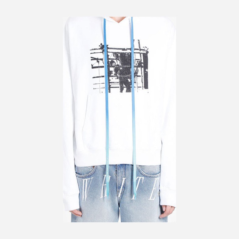 OFF-WHITE FW19 Printed Logo Hoodie