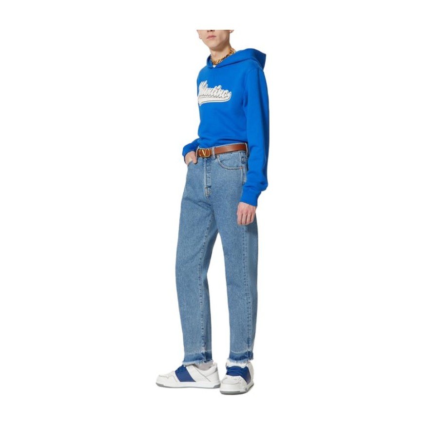 Valentino FW23 Logo Hoodie Navy