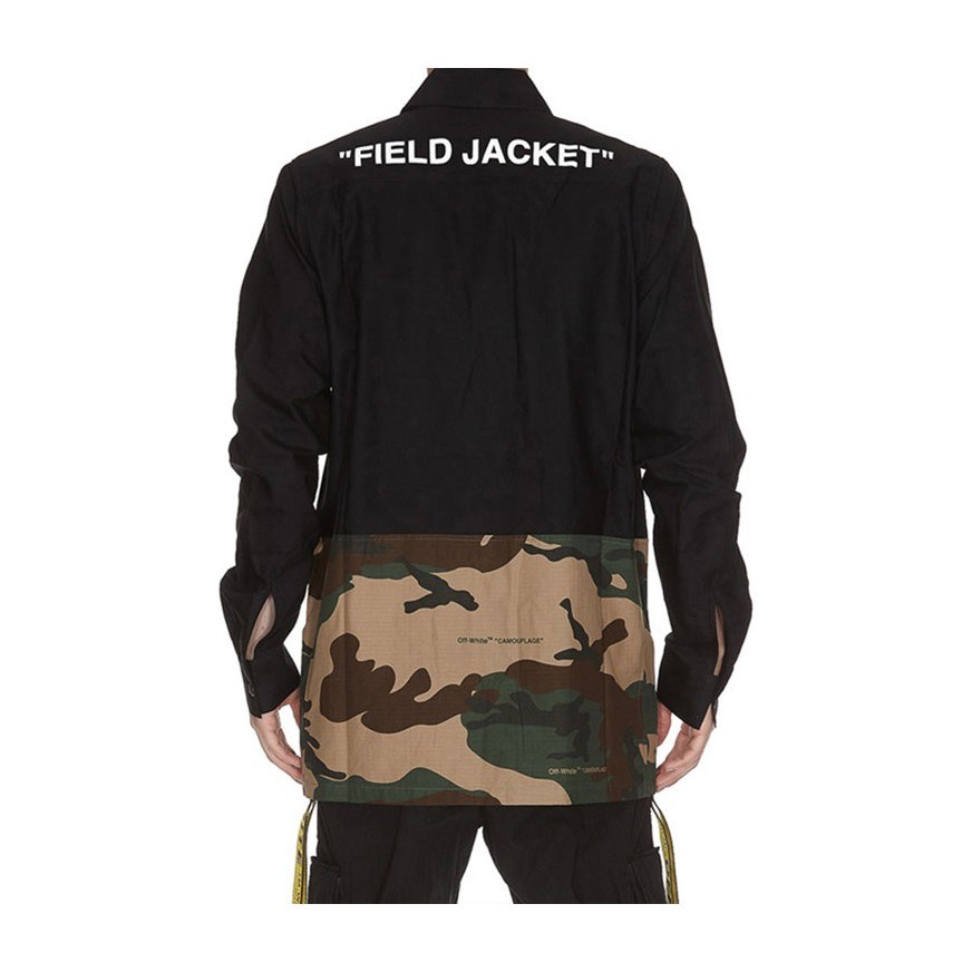 OFF-WHITE SS19 Camo Patchwork Jacket