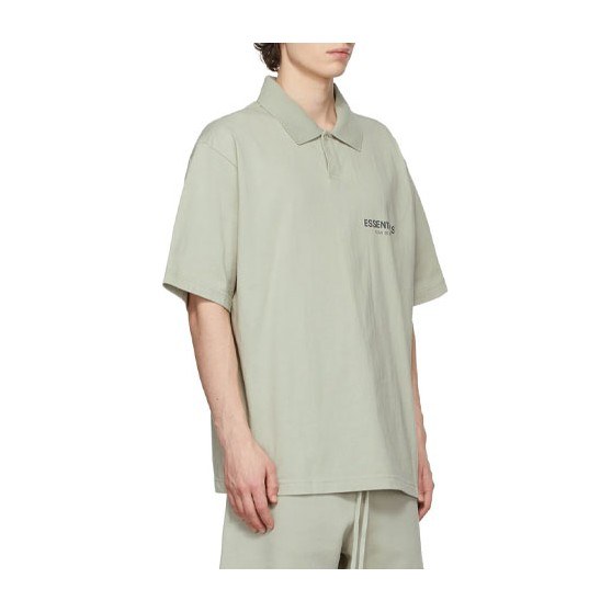 Fear of God Essentials Jersey Polo Green/Concrete