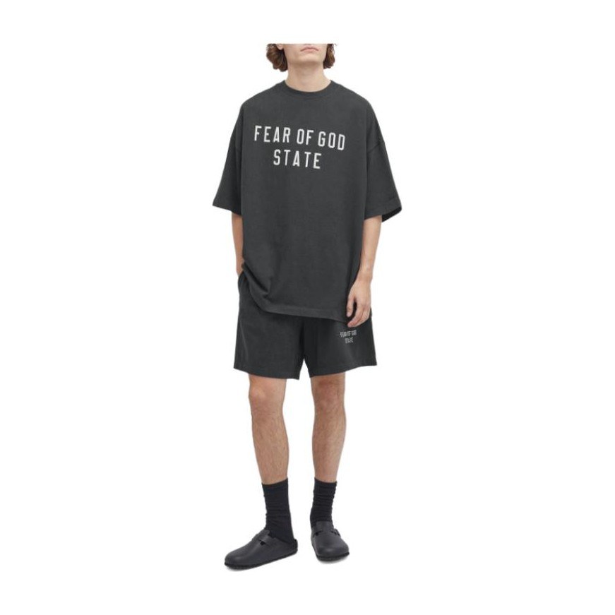 Fear of God Essentials Heavy Jersey Soccer Short Black
