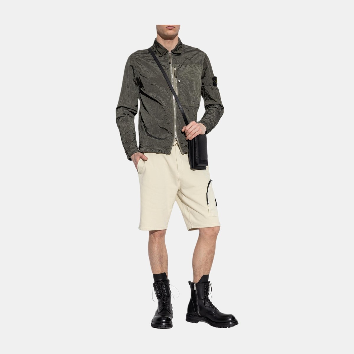 Stone Island Badge Pocket Jacket Green