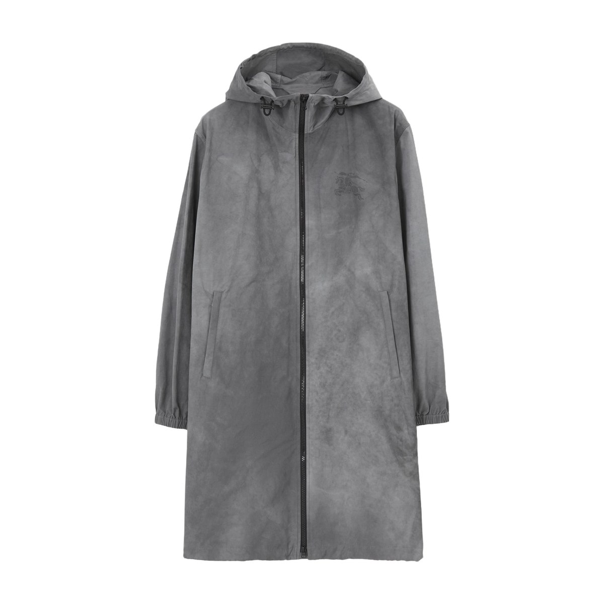 Burberry SS23 Logo Print Hooded Zip Jacket Grey