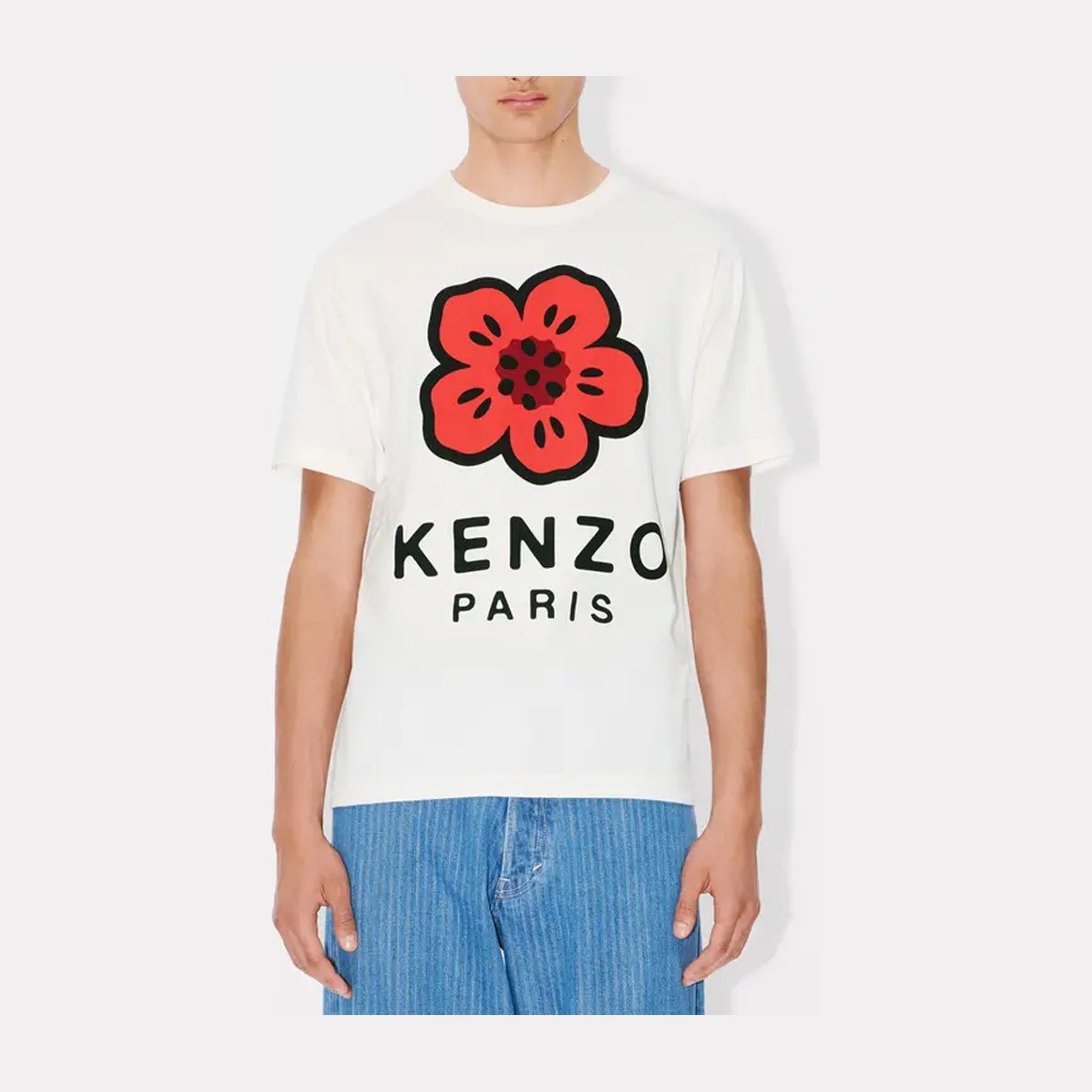 KENZO Logo Floral T-Shirt White