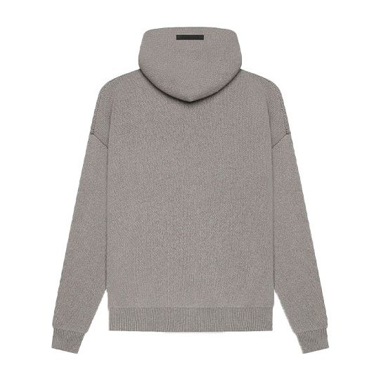 Fear of God Essentials SS21 Knit Pullover Dark Heather Oatmeal Logo