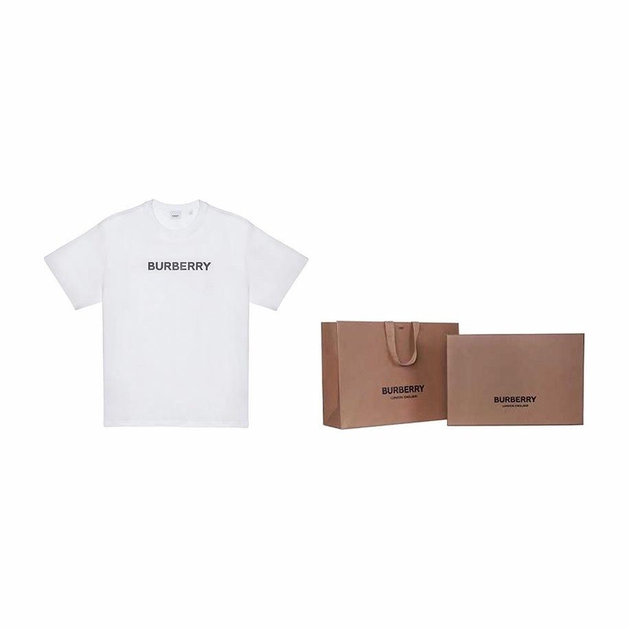 Burberry Logo Print T-Shirt White