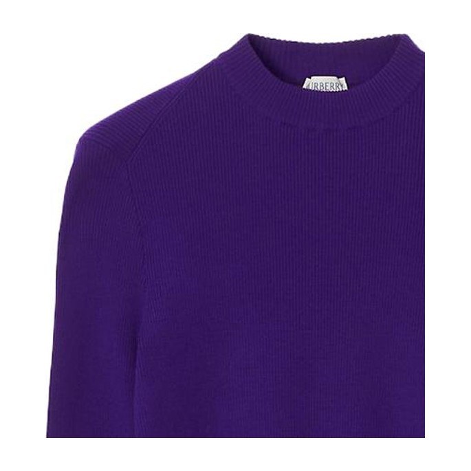Burberry Wool Blend Sweater Purple