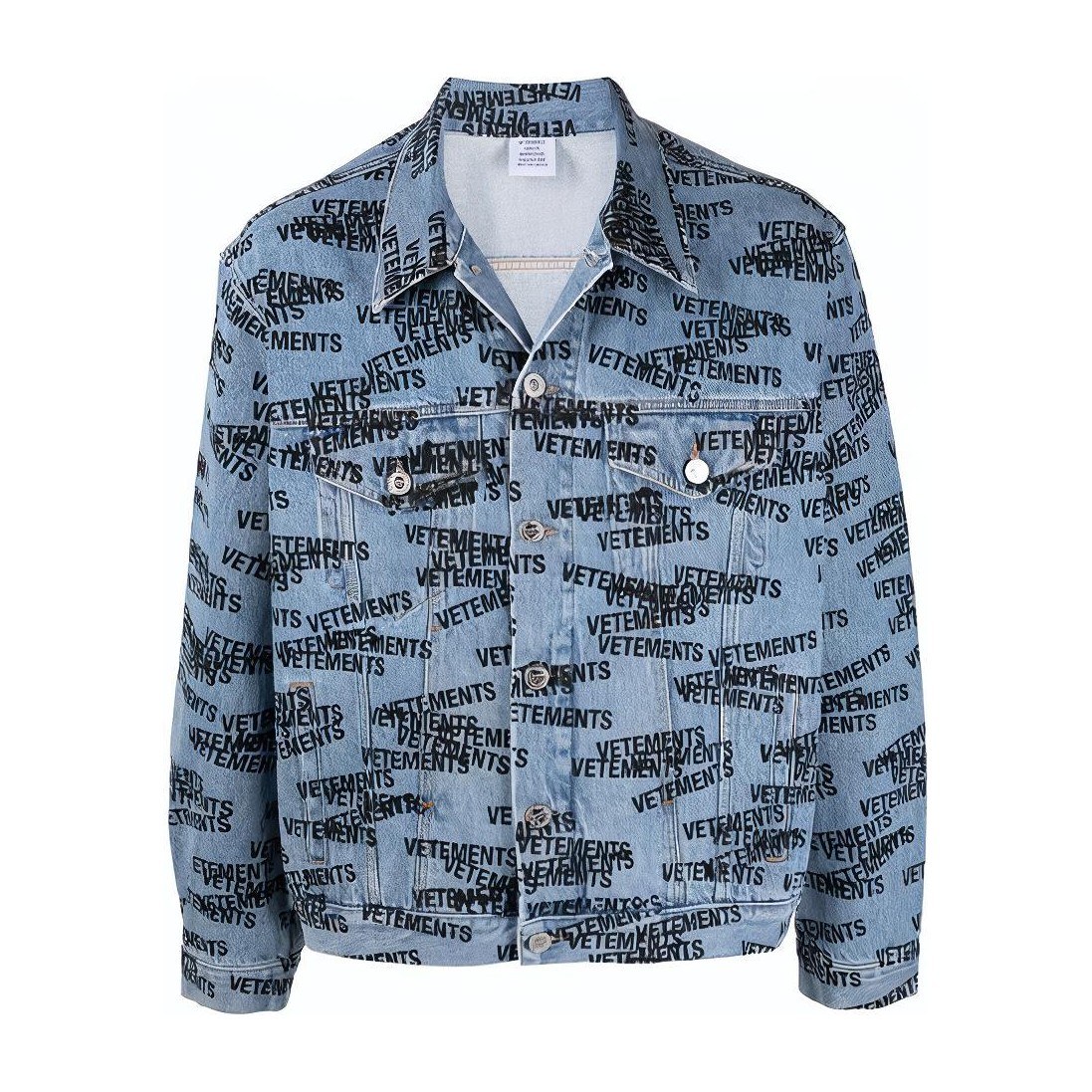 Vetements Logo Denim Jacket