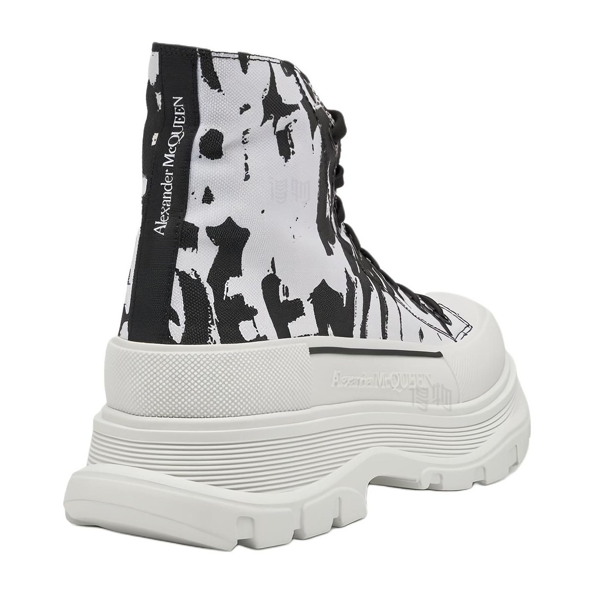 Alexander McQueen Tread Slick Graffiti White