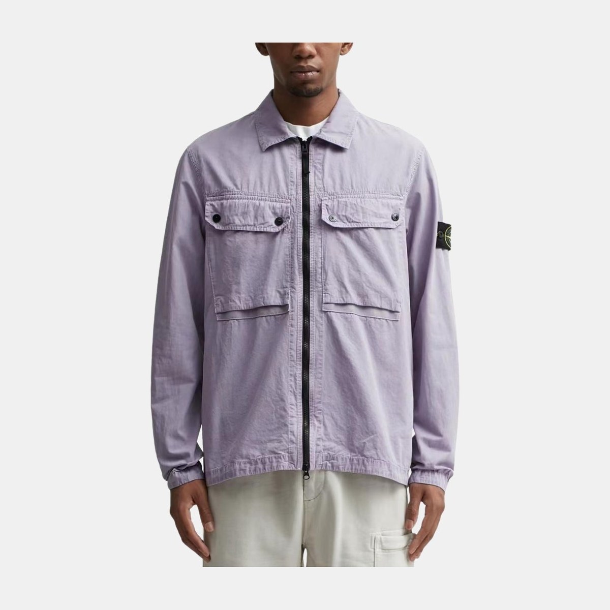 Stone Island FW23 Organic Cotton Shirt Lavender