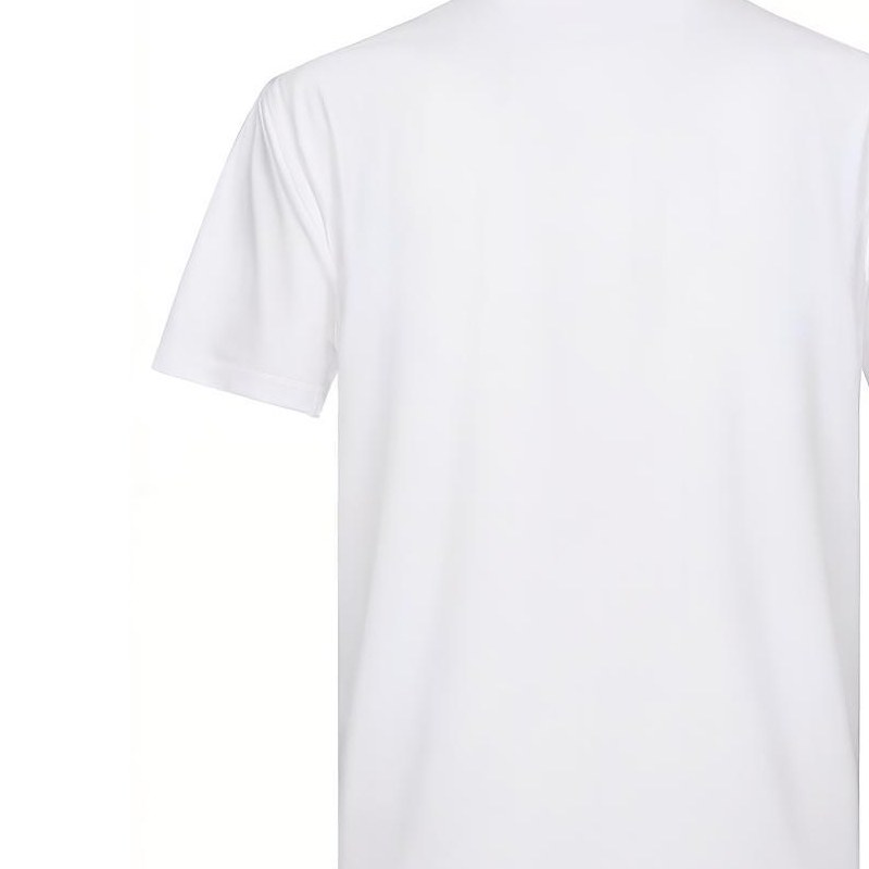 Burberry Logo Embroidered Cotton T-Shirt White