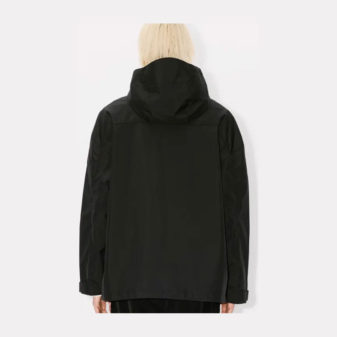KENZO SS24 Logo Zip Hoodie Black