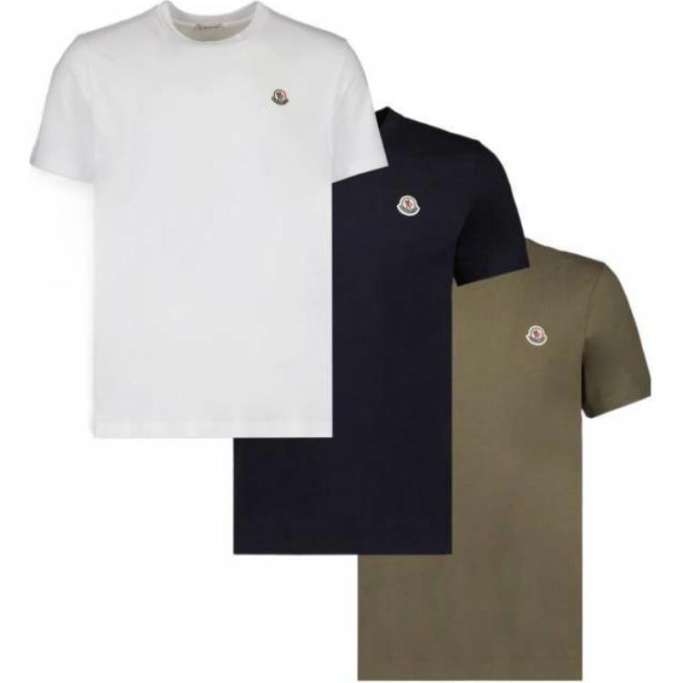 Moncler Logo Crewneck T-Shirt 3-Pack