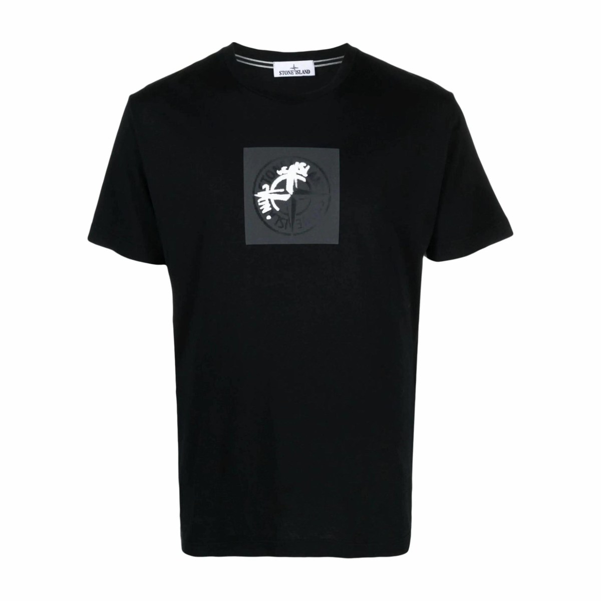 Stone Island SS24 Compass Print T-Shirt Black