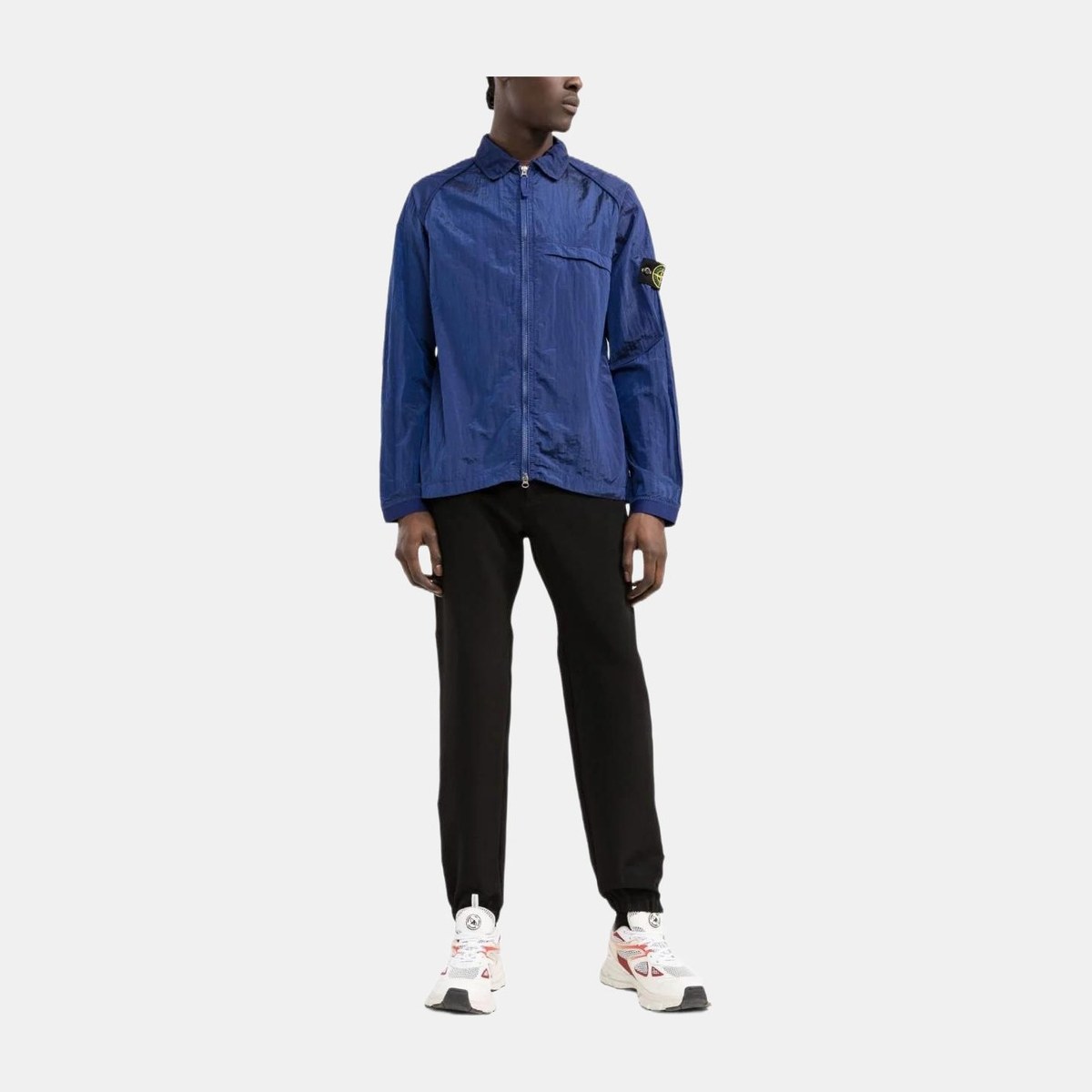 Stone Island SS22 Nylon Shirt Jacket Blue