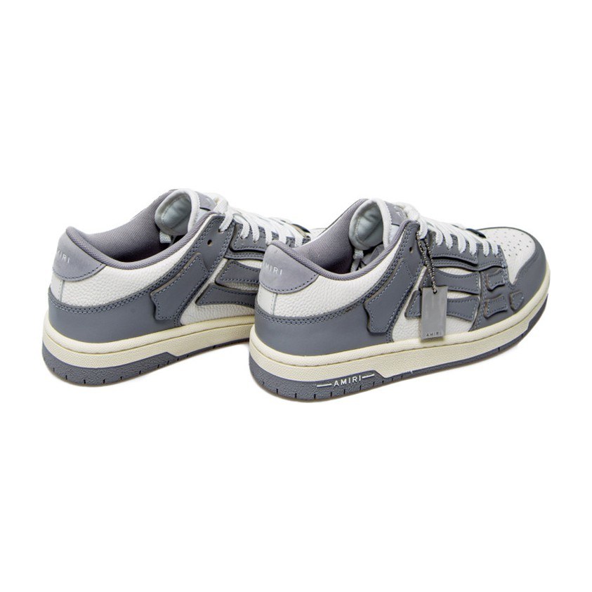 AMIRI Skel-Top Low White Grey