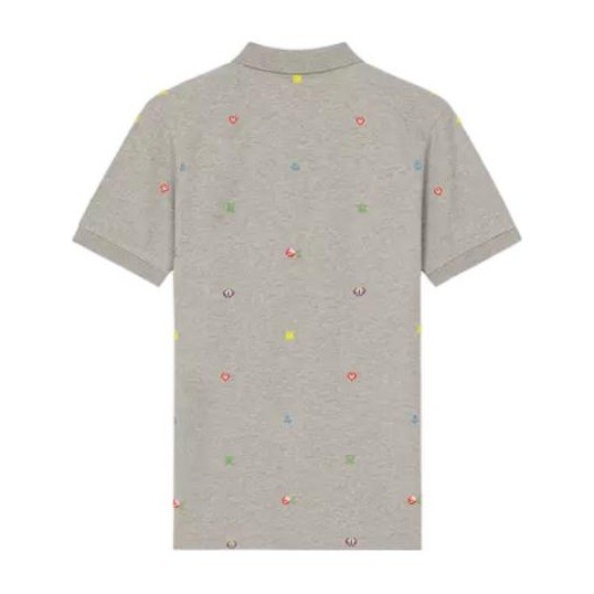 KENZO x Nigo Pixel Flower Polo Pearl Grey