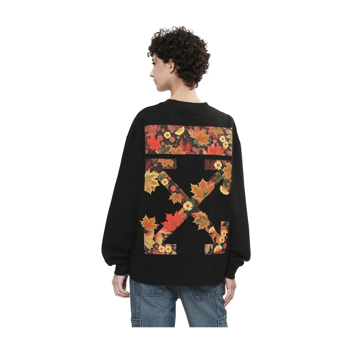 OFF-WHITE Maple Embroidery Long Sleeve Tee