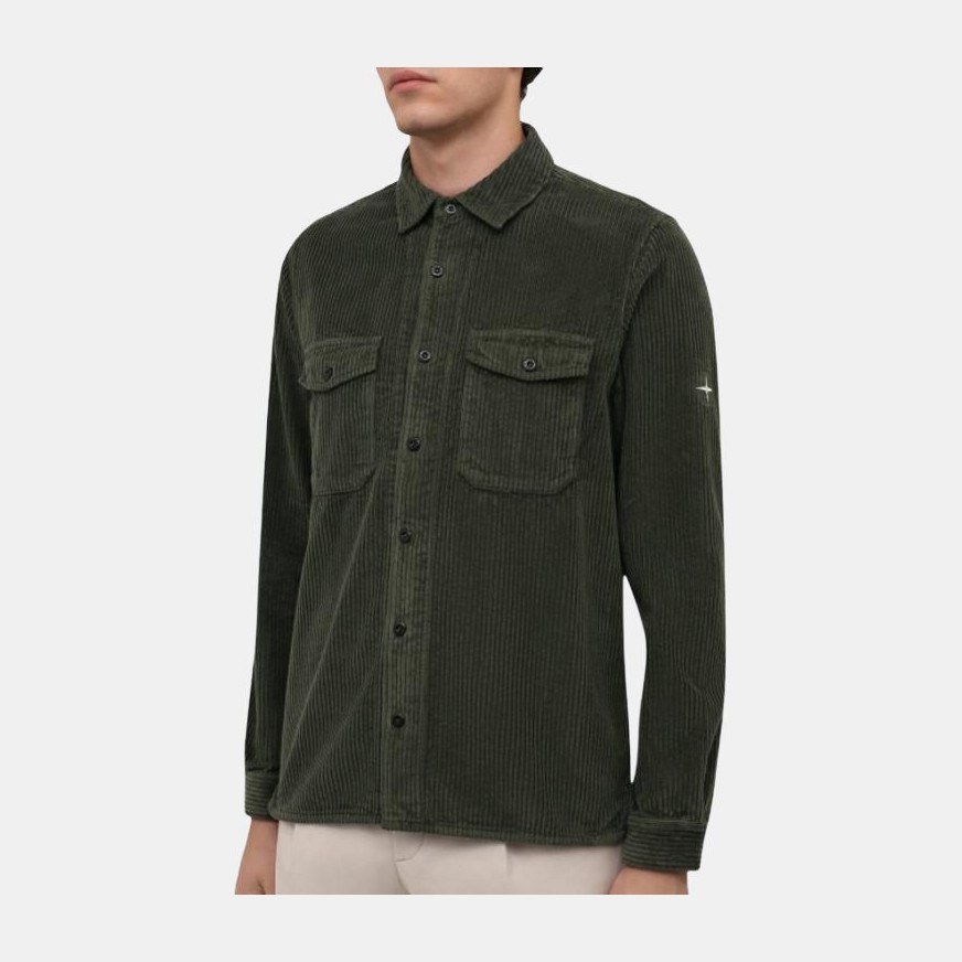 Stone Island FW21 Military Green Shirt