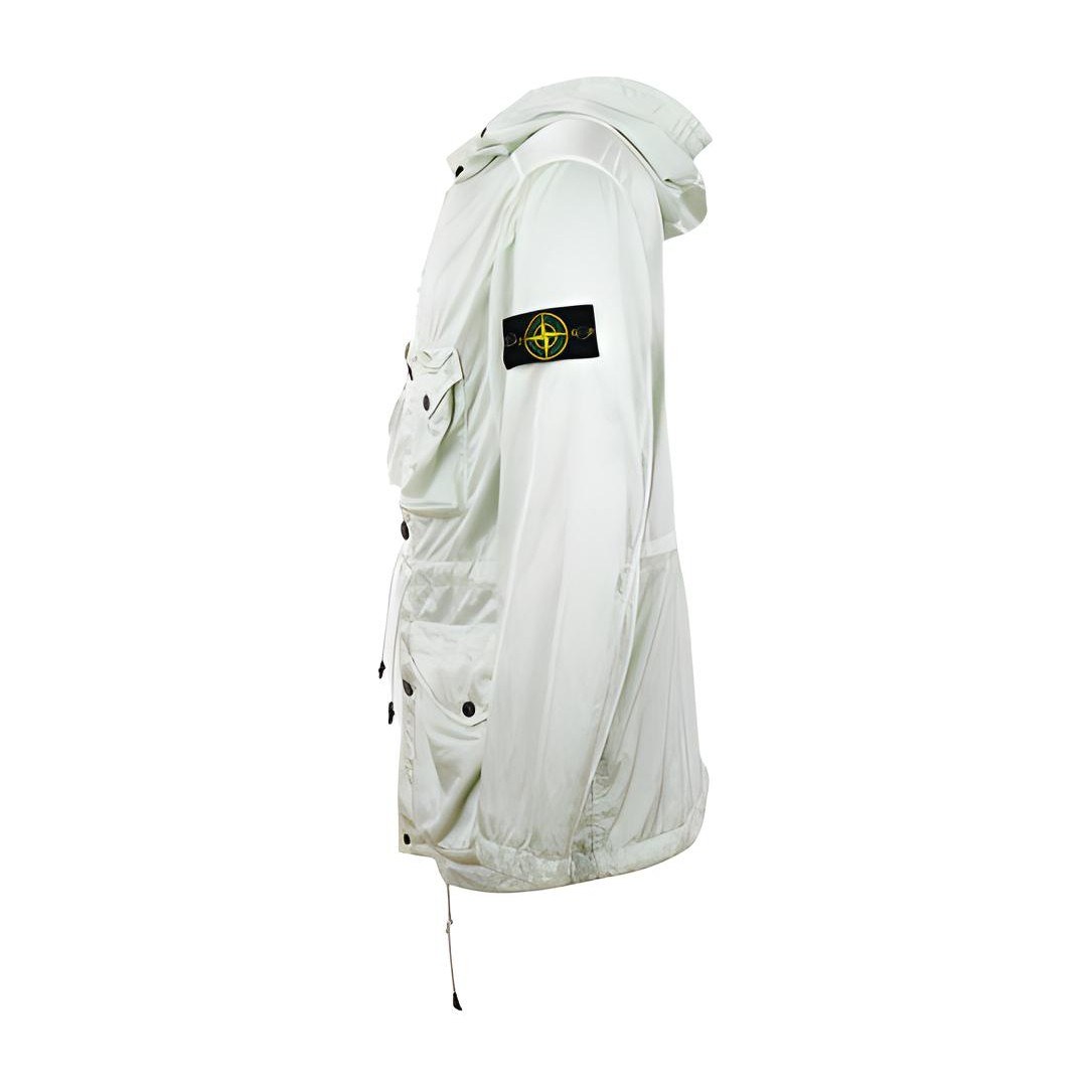 Stone Island SS21 Hooded Jacket Beige