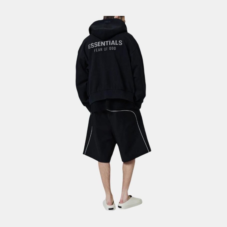 Fear of God Essentials SS25 Classic Fit Hoodie Jet Black