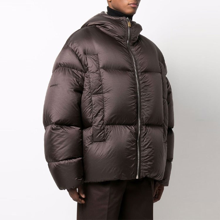 Givenchy Hooded Down Jacket Brown