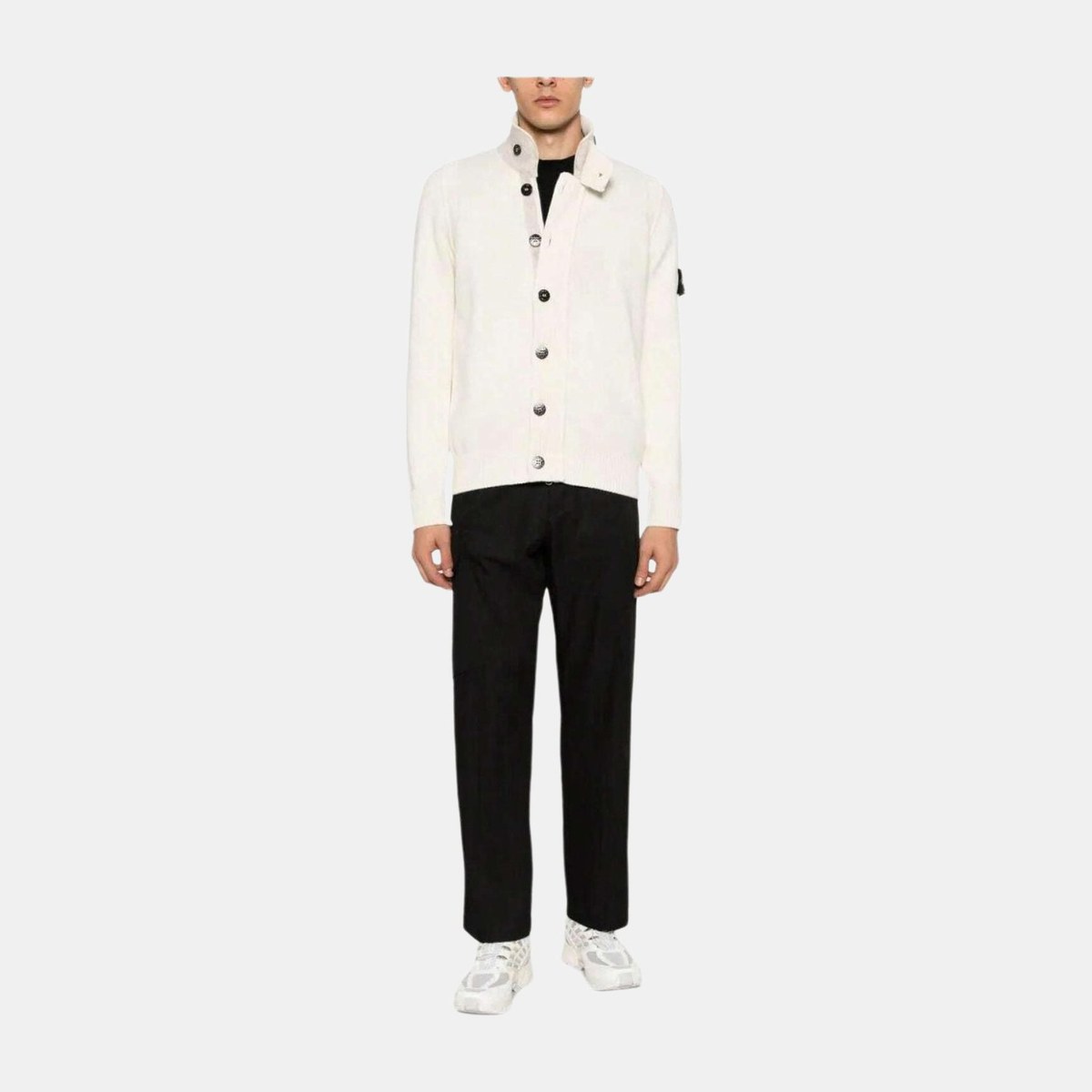 Stone Island Logo Patch Knit Shirt