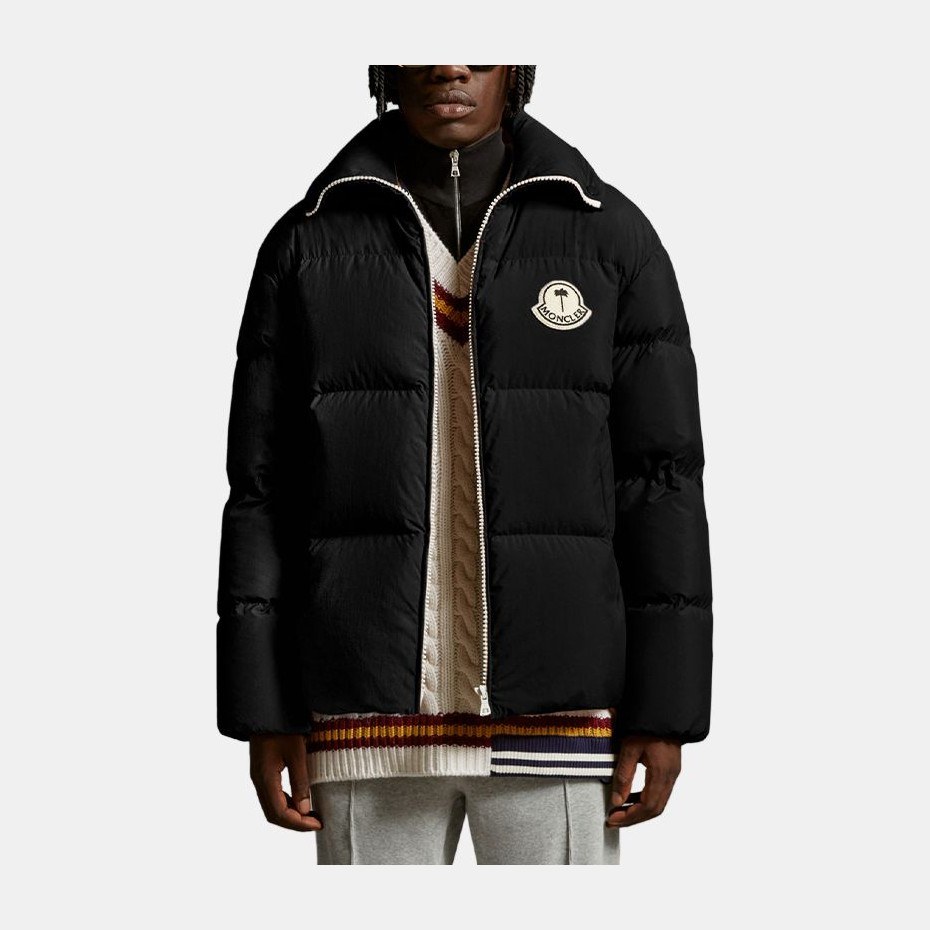 Moncler x Palm Angels FW23 Nylon Down Jacket Black
