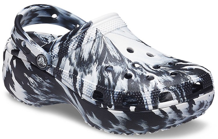 Crocs Classic Marble Clog Black White