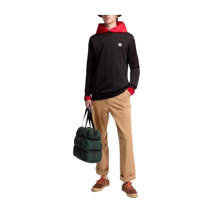 Moncler SS26 Logo Patch Cotton Sweatshirt