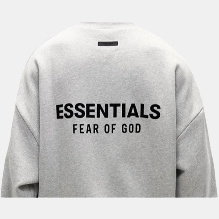 Fear of God Essentials FW24 Holiday Core Crewneck Light Mist Grey