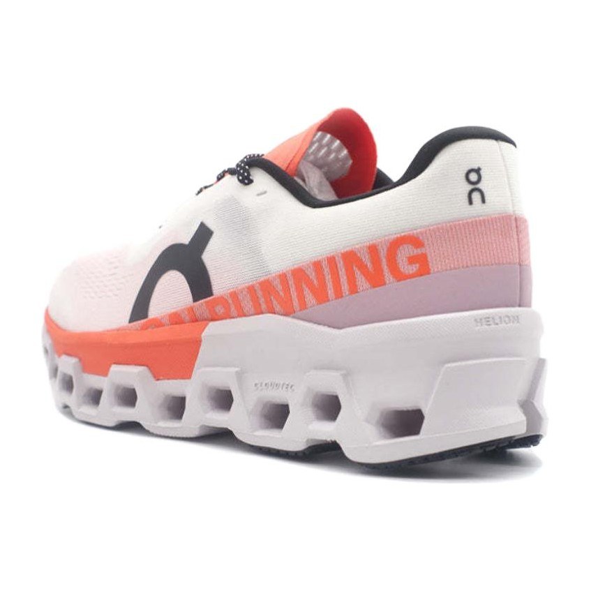 On Cloudmonster 2 White Orange Black