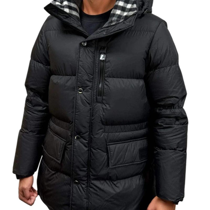 Burberry Quilted Hooded Down Jacket Black