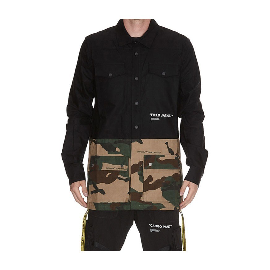 OFF-WHITE SS19 Camo Patchwork Jacket