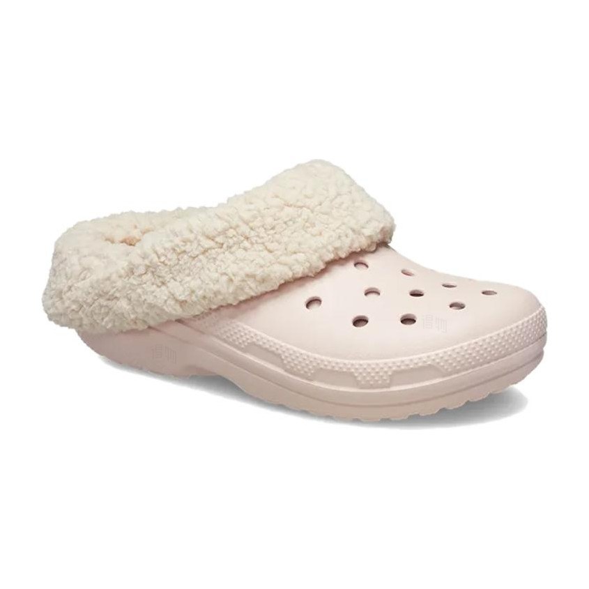 Crocs Classic Fuzz-Lined Clog Pink