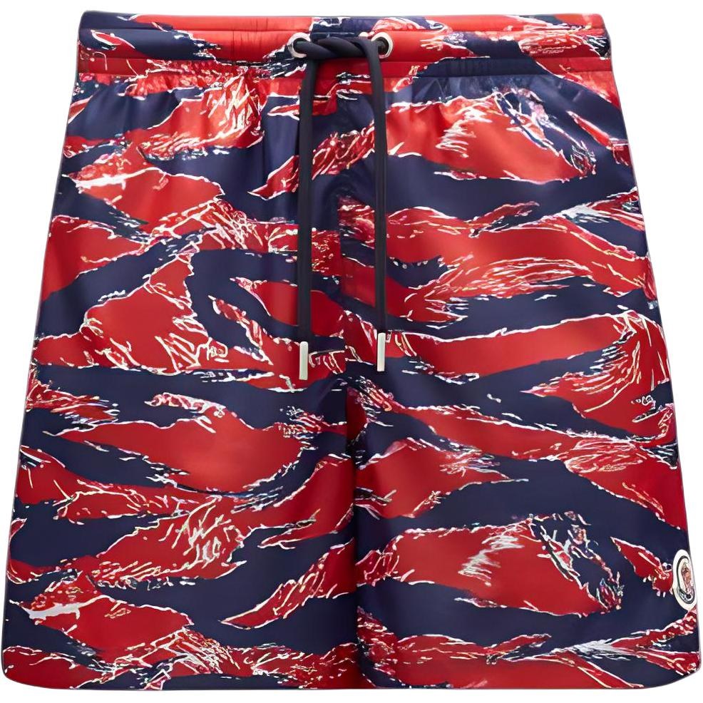 Moncler Logo Stripe Swim Shorts