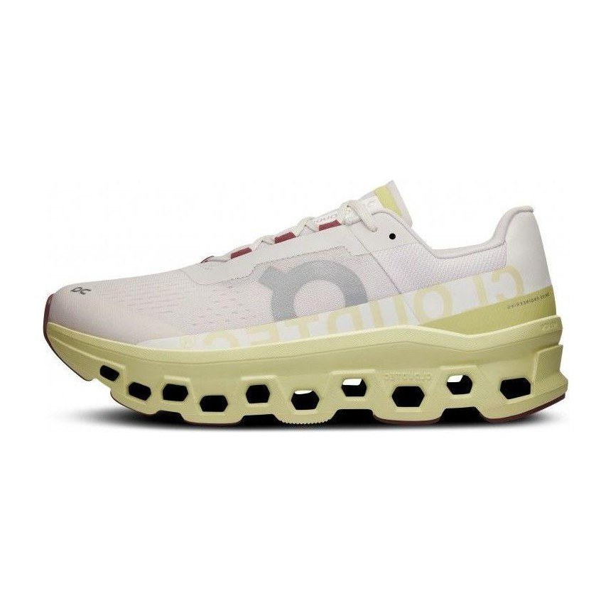 On Cloudmonster White Green