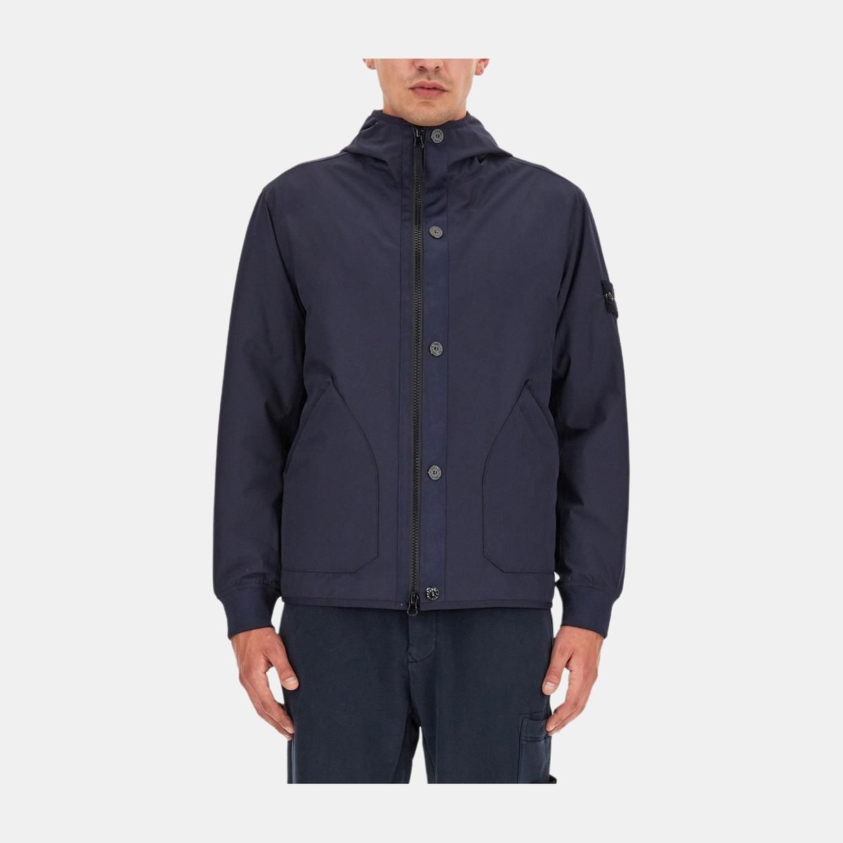 Stone Island SS23 Hooded Jacket Navy