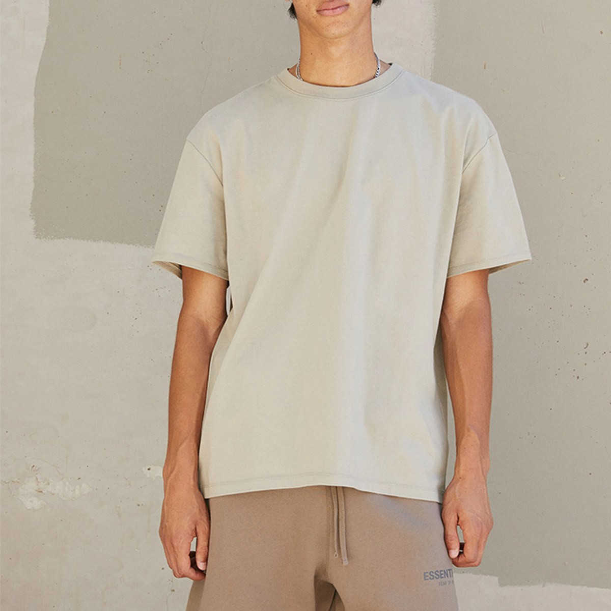 Fear of God Essentials FW21 Ss Tee Pistachio LogoT