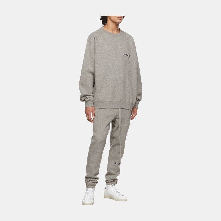Fear of God Essentials FW21 Pullover Crewneck Dark Heather Oatmeal