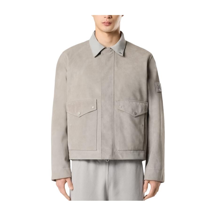 STONE ISLAND SS26 Split Leather_s.I. Ghost