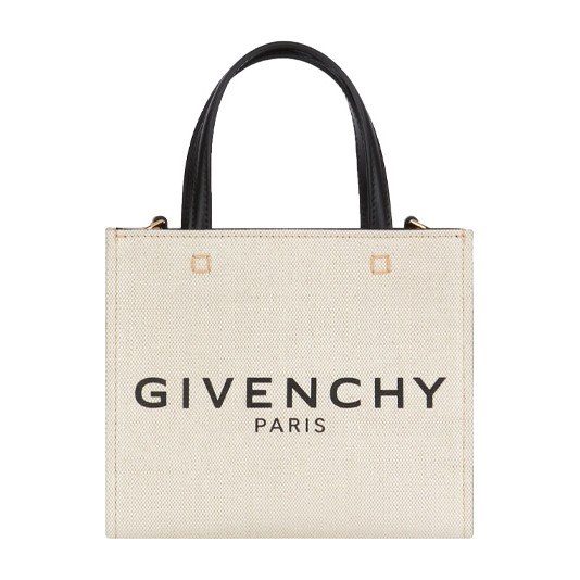 Givenchy Logo Tote Bag Beige Black