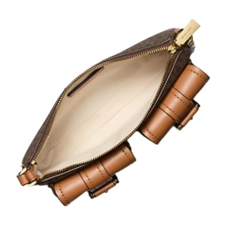Michael Kors Zoe Logo Shoulder Bag Acorn